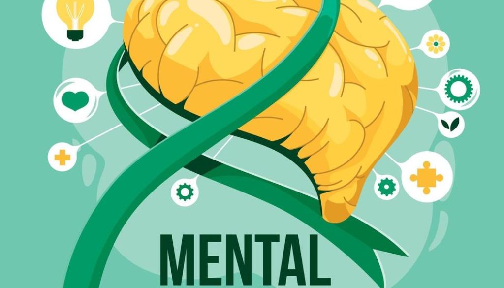 mental-health-awareness-day-concept-free-vector